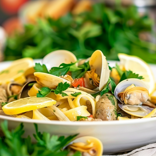 Clams And Sausage Pasta Recipe