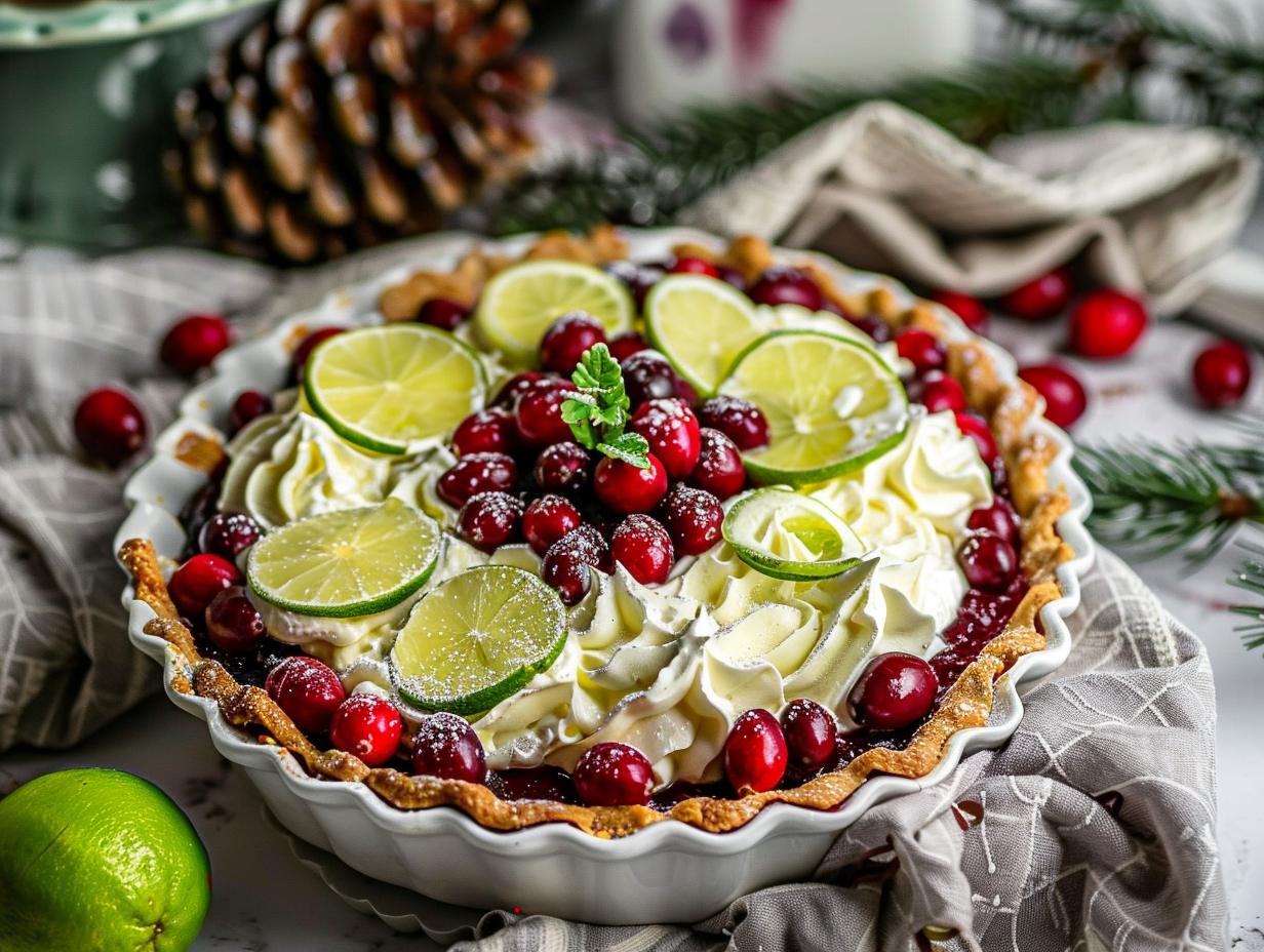 Cranberry Lime Pie