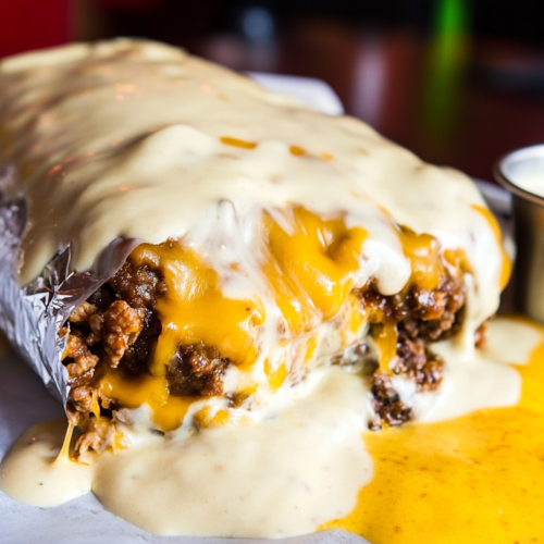 Cheesy Double Beef Burrito